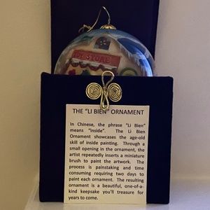 2005 Li Bien Hand Painted Christmas Ornament Holiday with Box